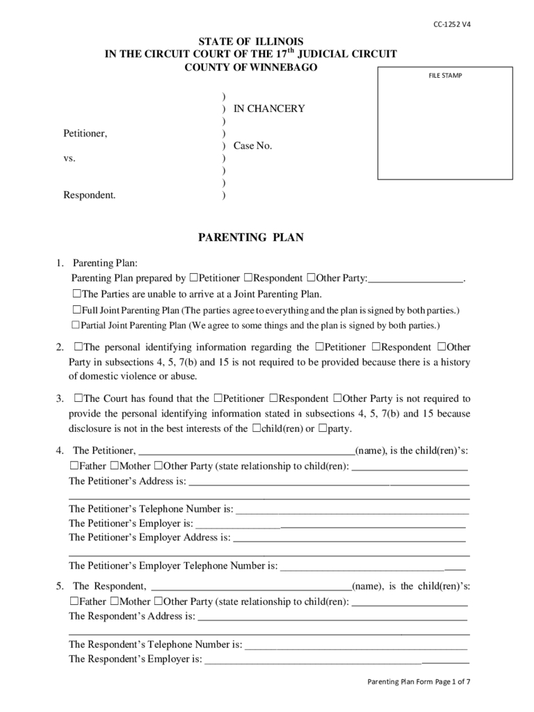 Illinois Divorce Forms - Free Templates In Pdf, Word-Blank Il W 9 Form 2021 Printable