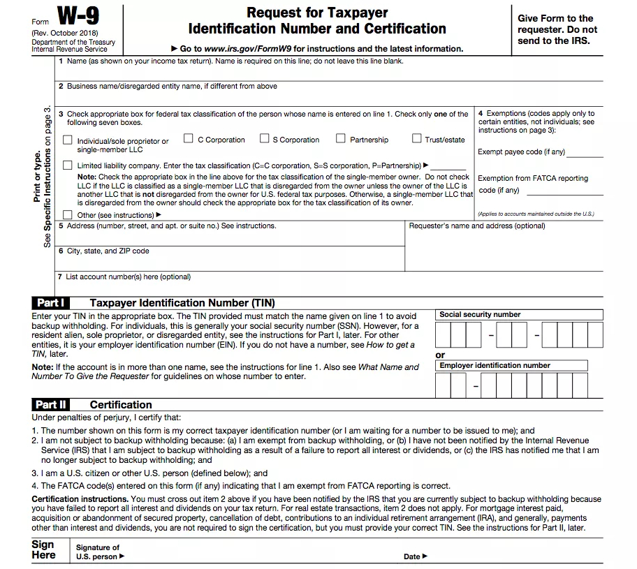 Irs W9 Pdf 2021 - Irsaus-2021 W-9 Form Printable