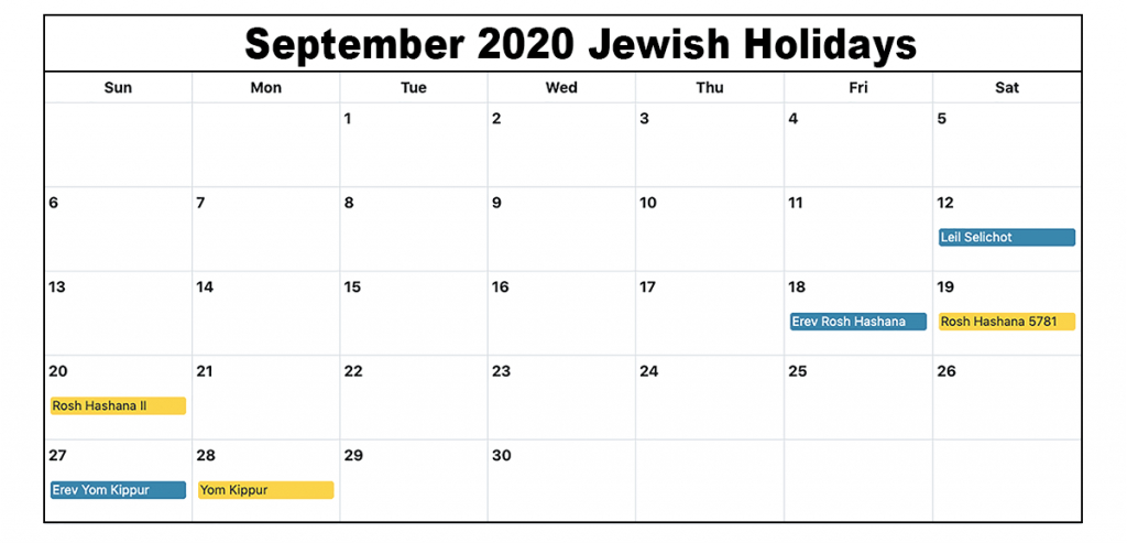Jewish Calendar For September 2021 | Free Letter Templates-Printable List Of 2021 Jewish Holidays
