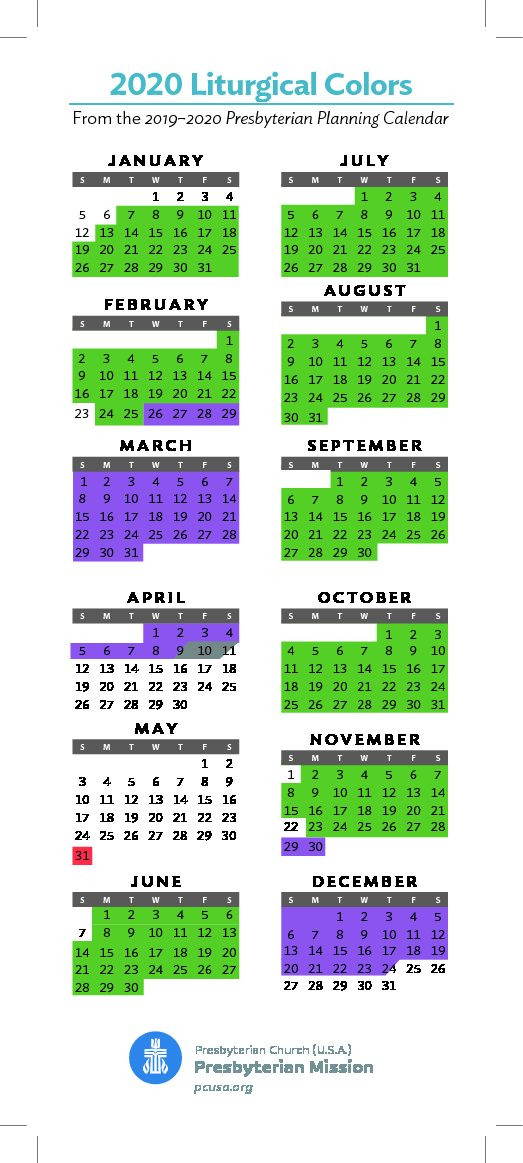 Liturgical Colors Calendar 2020 | Exam Calendar-Printable Monthly Liiturgical Calendar 2021