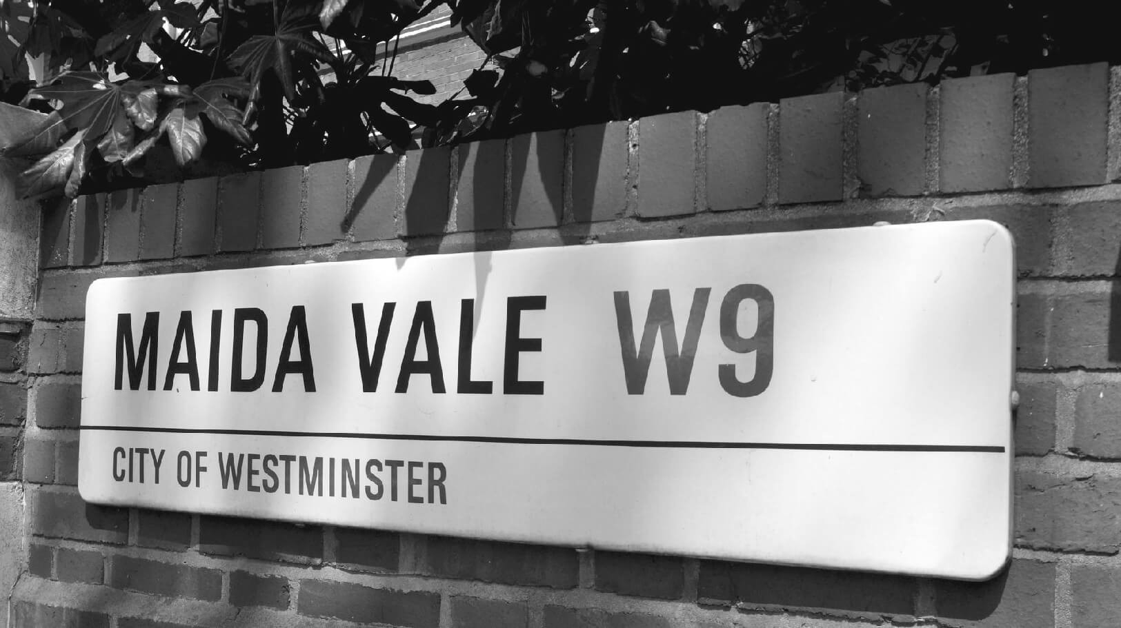 Maida Vale W9 Street Signbw (1) - Roselind Wilson Design-2021 Oklahma W9