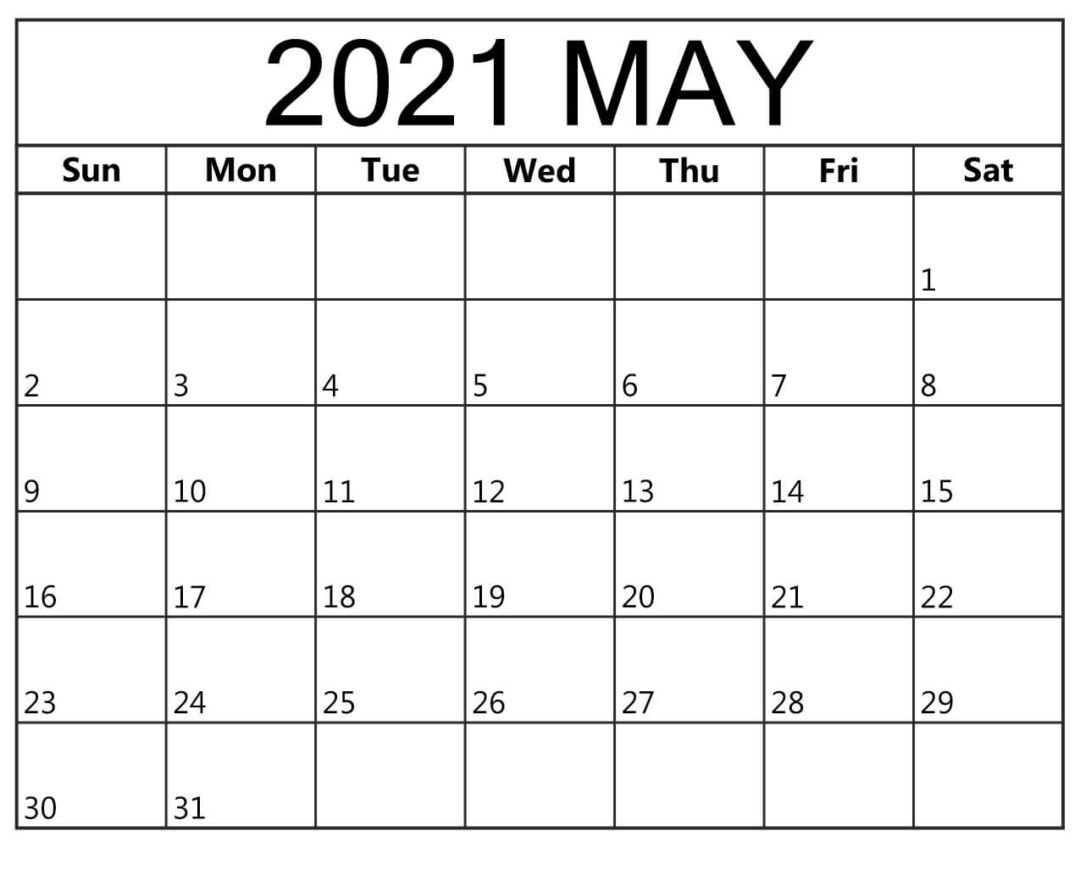 May 2021 Calendar Printable For Office And Home Schedule-Month Printable 2021