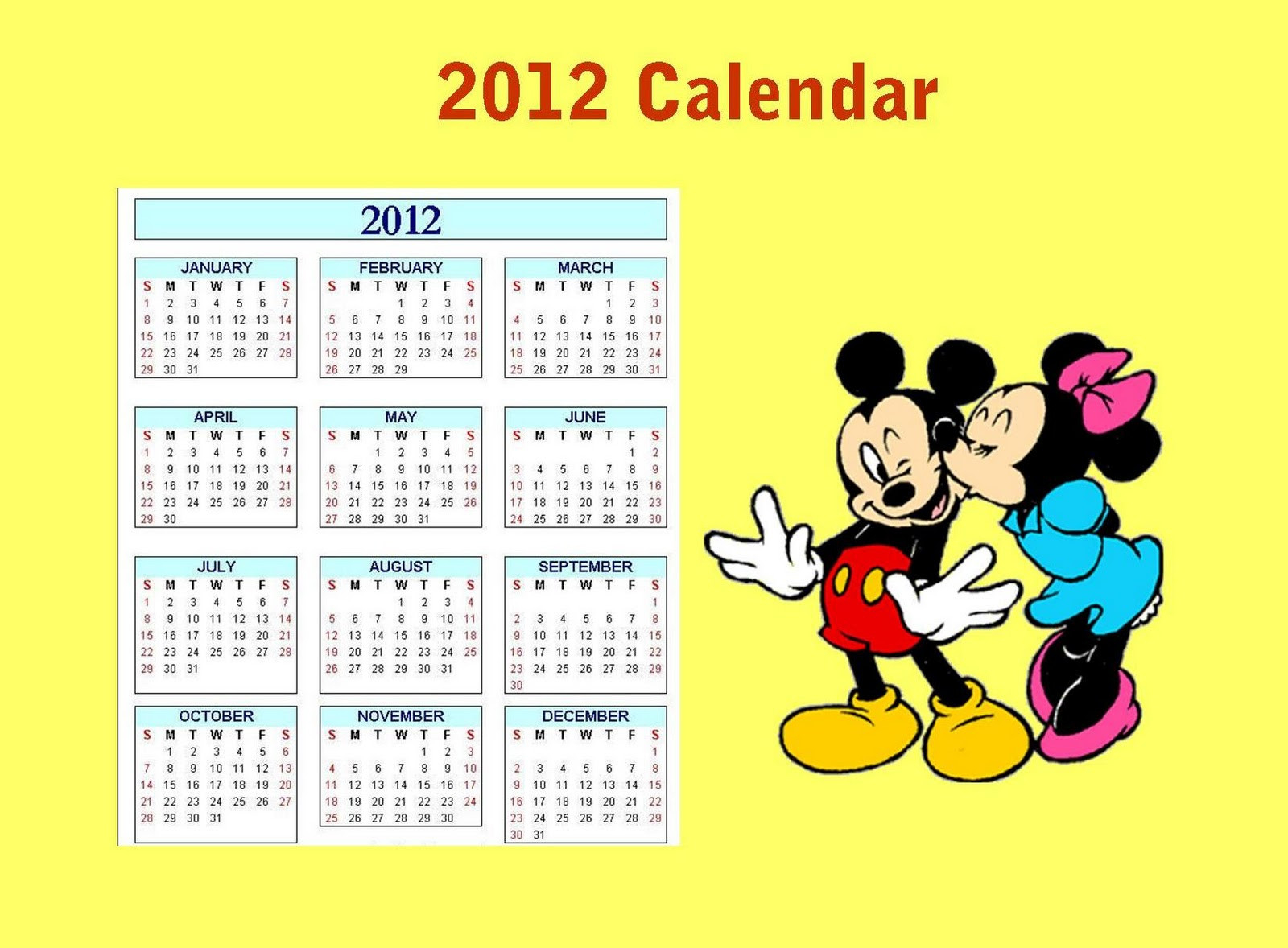 Mickey Mouse Free Printable Disney Calendar 2021 / 2021-Free Mickey Mouse Calander For 2021