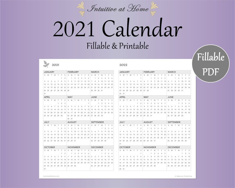 Mini 2021 Calendar Printable Gray Fillable Monthly-2021 Fillable Printable Calendar Free