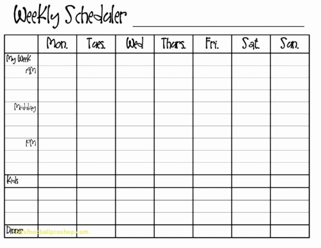 Monday Through Sunday Schedule Template Inspirational-Saturday Through Sunday Calendar