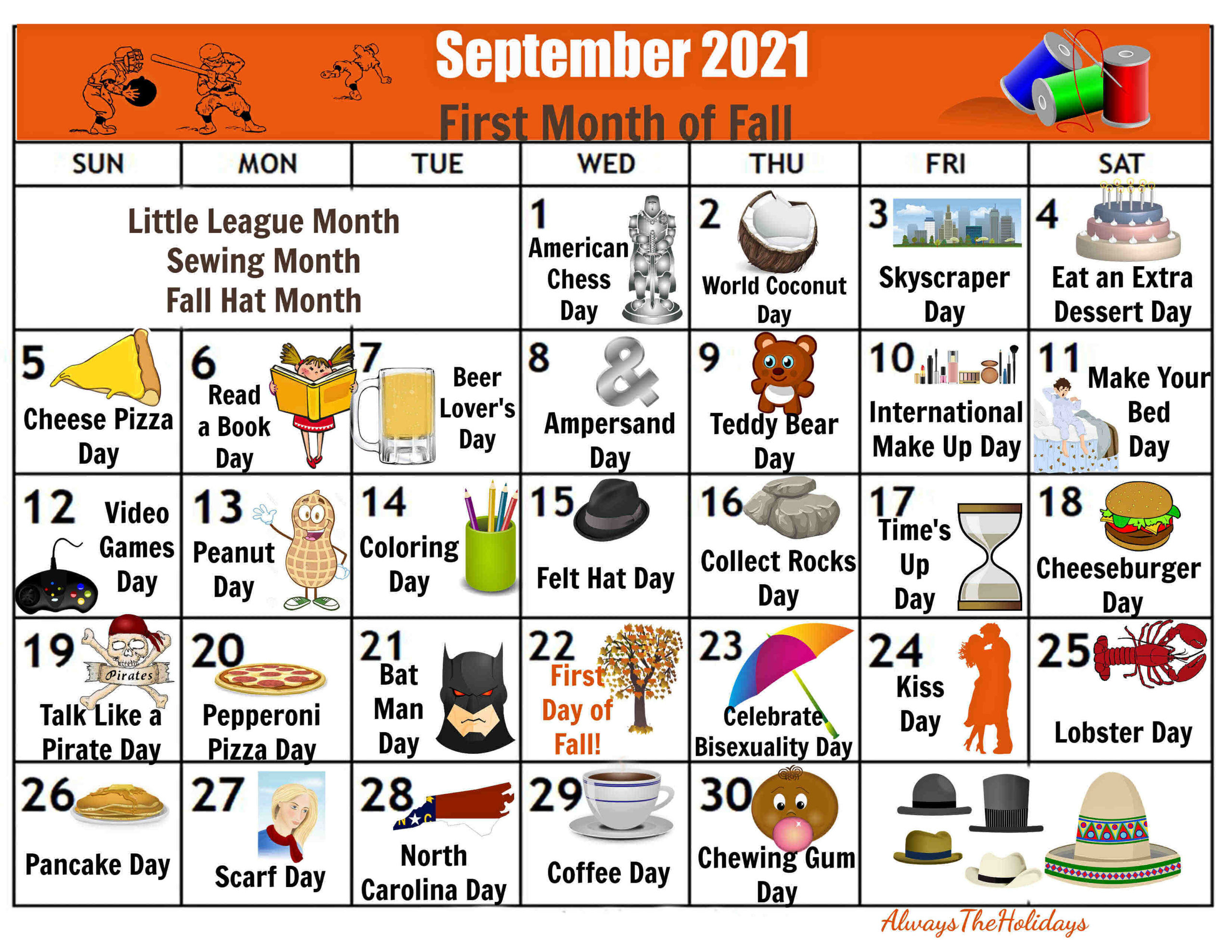 National Day Calendar October 2021 / May National Day-2021 Printable Calendar Of National Food Holidays