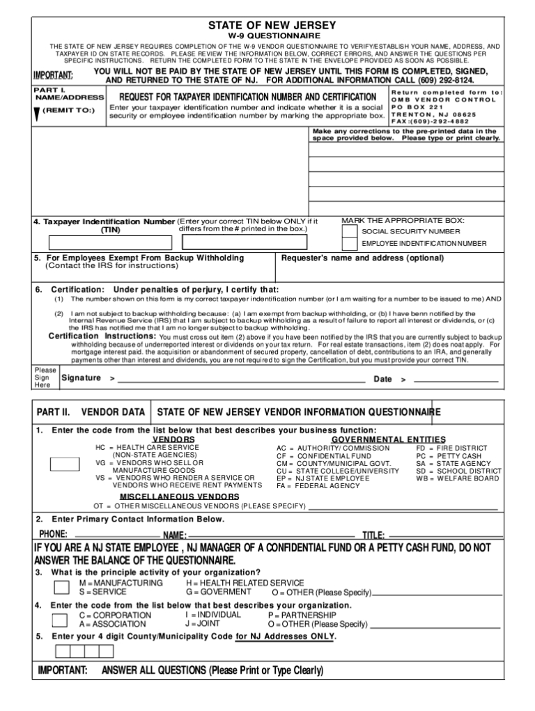 Nj W9 2021 Printable Form W 9 Form Printable Fillable 2021-Download W9 2021