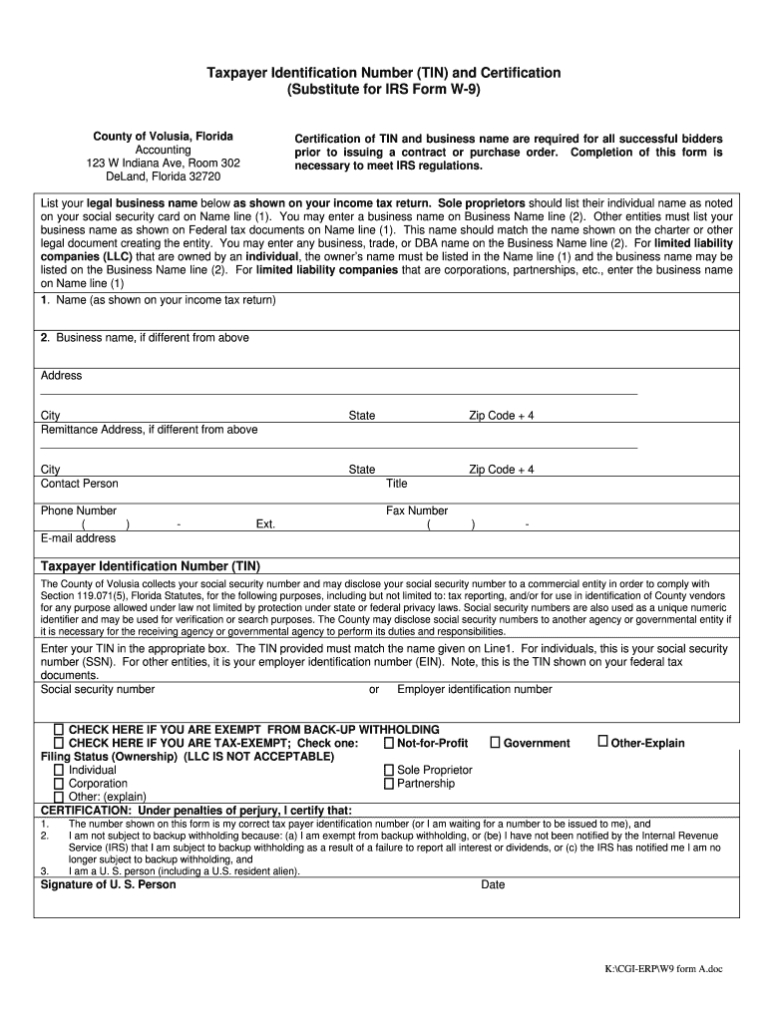 Order Blank W 9 Forms Calendar Template Printable - W9-Blank 2021 W-9 Form