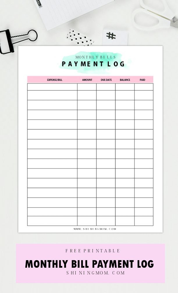 Pin On Helpful Things.-Free Monthly Bill Pay Checklist For 2021