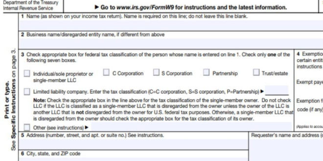 Print W 9 Form 2021 - W9 Form 2021-Irs W 9 Form Printable 2021