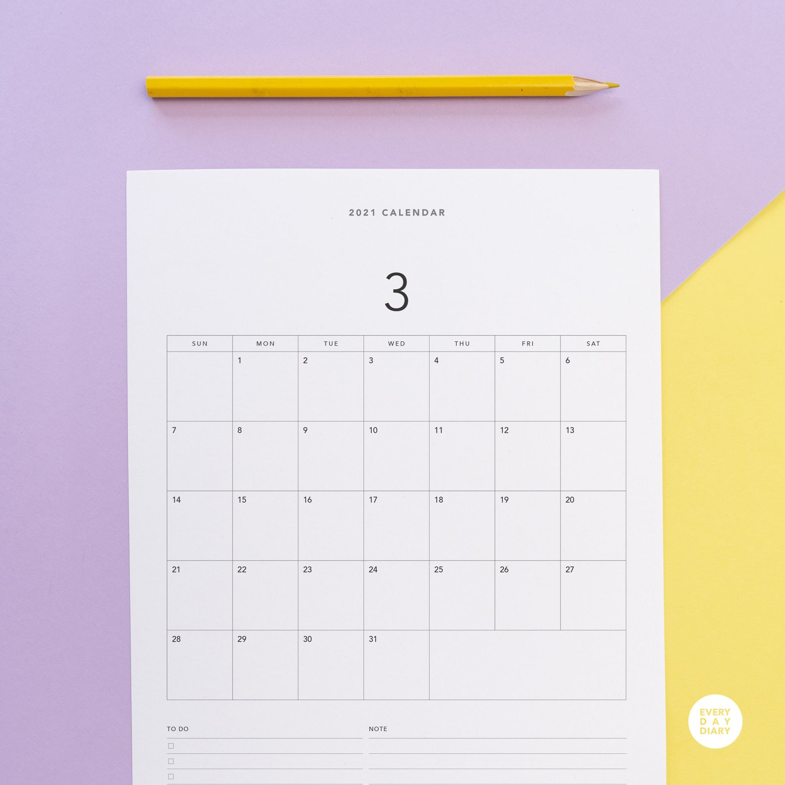 Printable 2021 Calendar Planner A4 Size A4 Calendar-Free Printable A4 2021 Planner