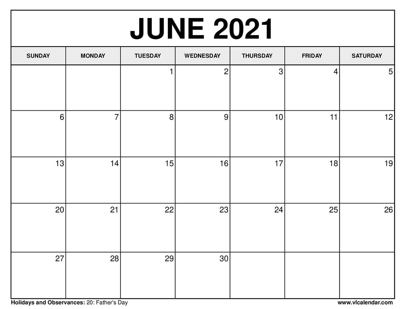 Printable Calendar June 2021 / June 2021 Calendar-June 2021 Calendar 4X6