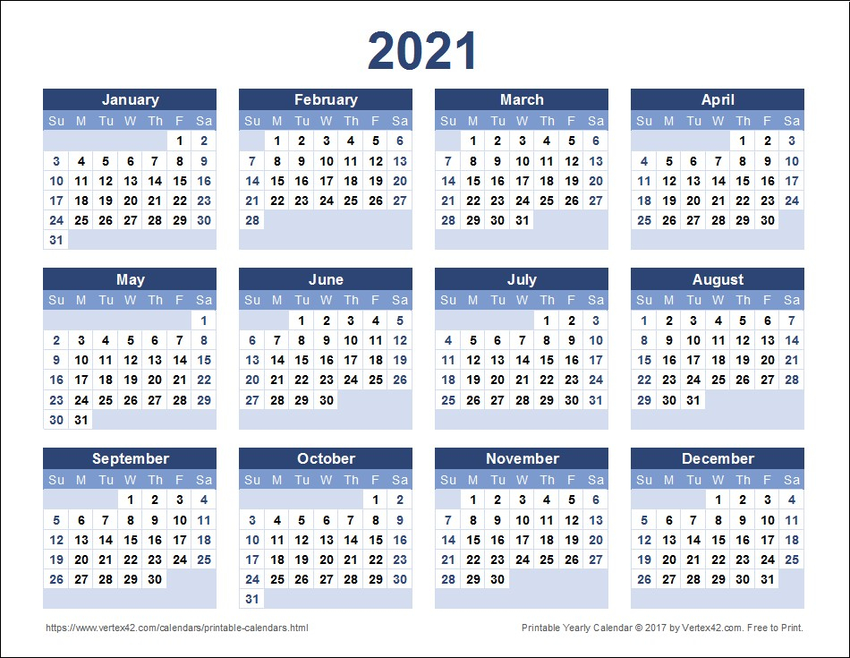 Printable Diary 2021 Free For Scheduling Work | Free-Employee Vacation Calendar Template 2021