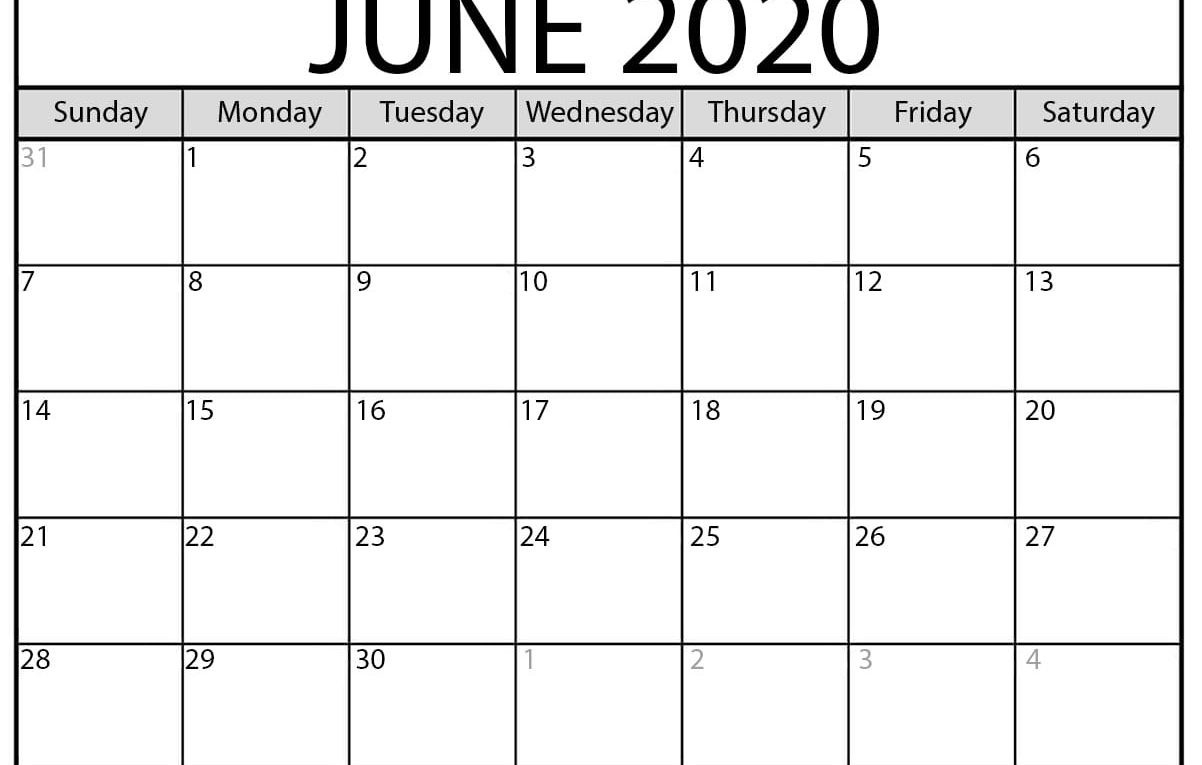 Printable June 2020 Calendar - Beta Calendars-Fill In Printable Calendar Aug 2021