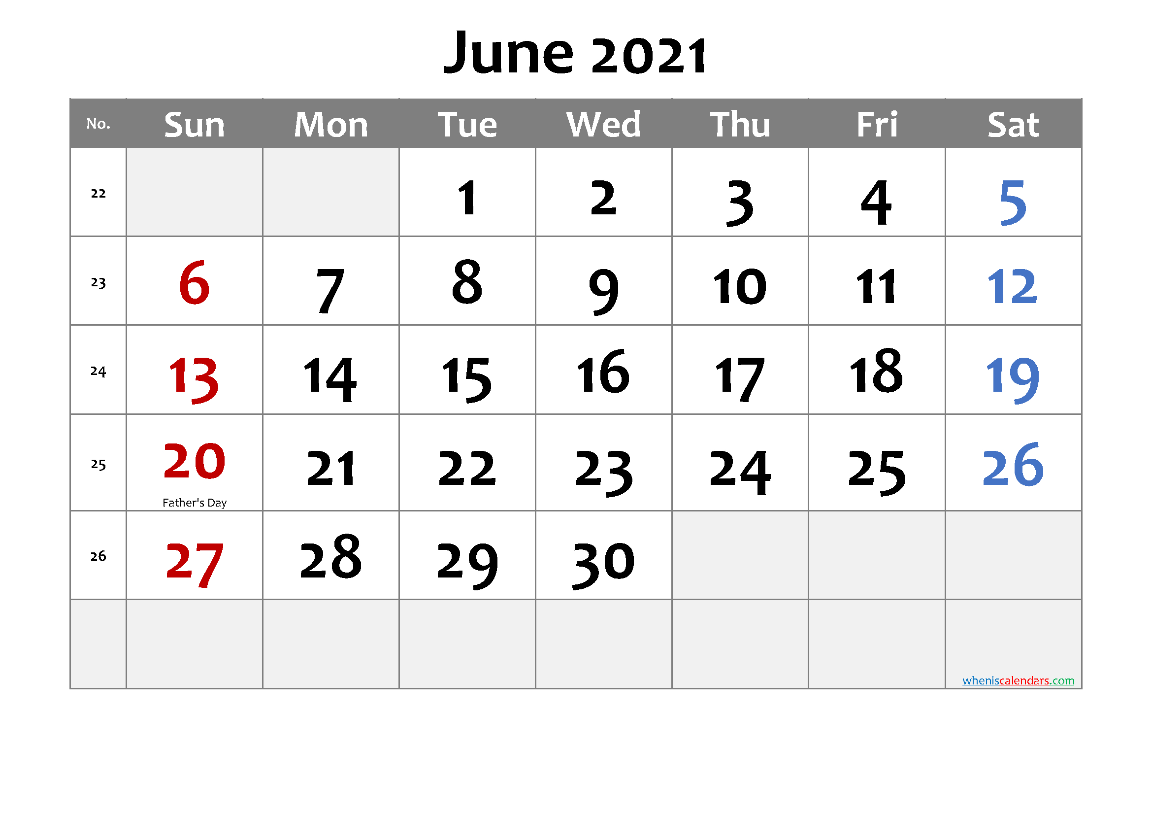 Printable June 2021 Calendar Word-Template No.cd21M30-Free Monthly Calendar May And June 2021 Printable