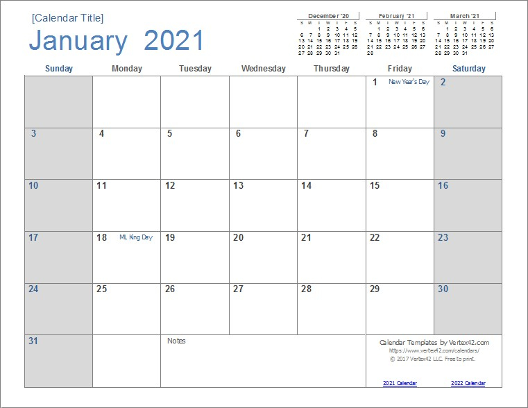 Printable Monthly Calendar 2021 Big Font Free Usage | Free-Free Printable Calendars 2021 Monthly With Bills