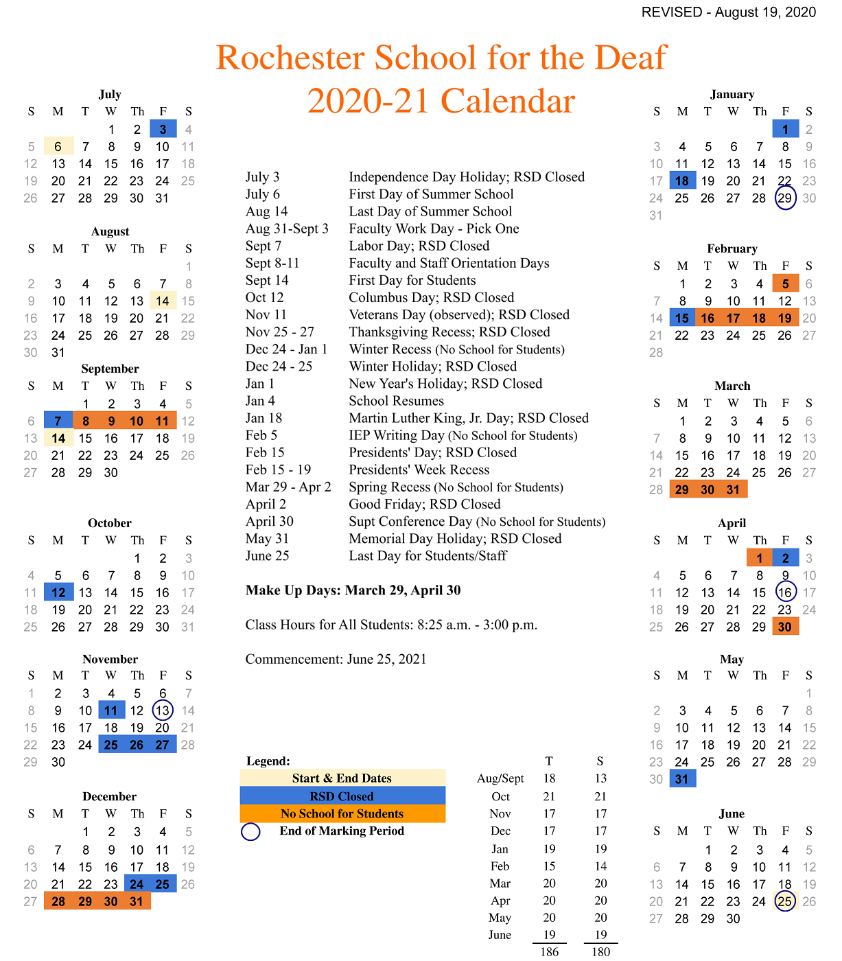 Gccs Calendar Customize and Print