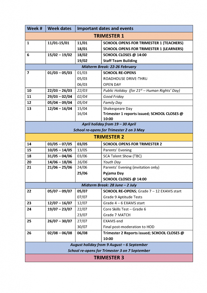 School Holidays 2020 - Sunward Christian Academy-Sarawak School Holiday 2021