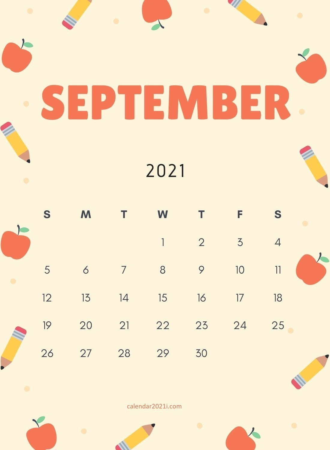 September 2021 Wallpaper Calendar | Academic Calendar-Free Printable Calendar 2021 September
