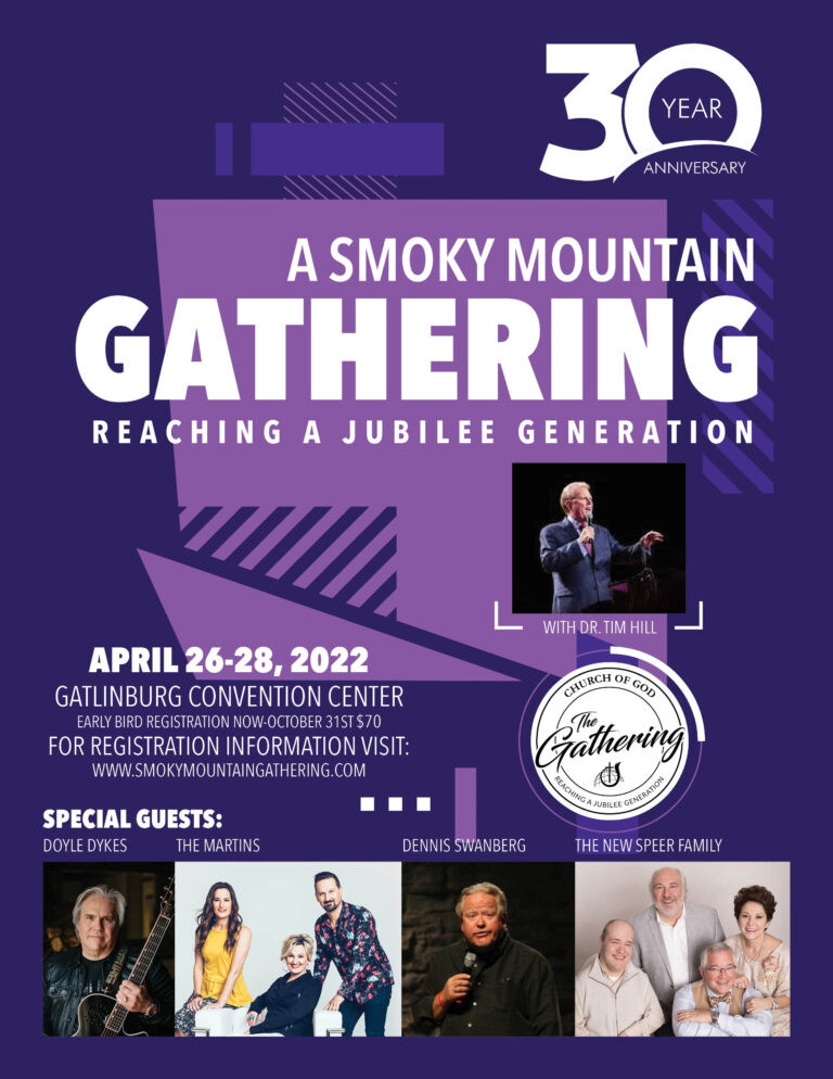 Smoky Mountain Gathering - Eastern North Carolina Church-Bishop Kelley Calander 2021