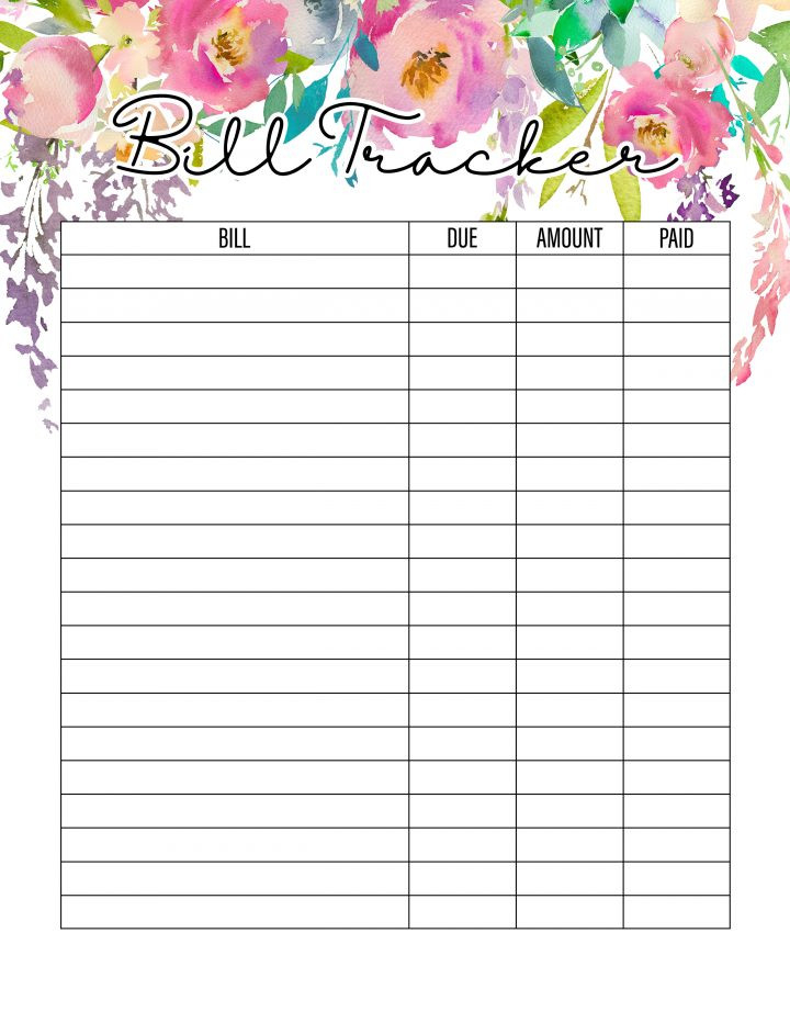 The Best 2019 Free Printable Planner To Organize Your Life-Calendar Bill Pay Template 2021 Printable Free