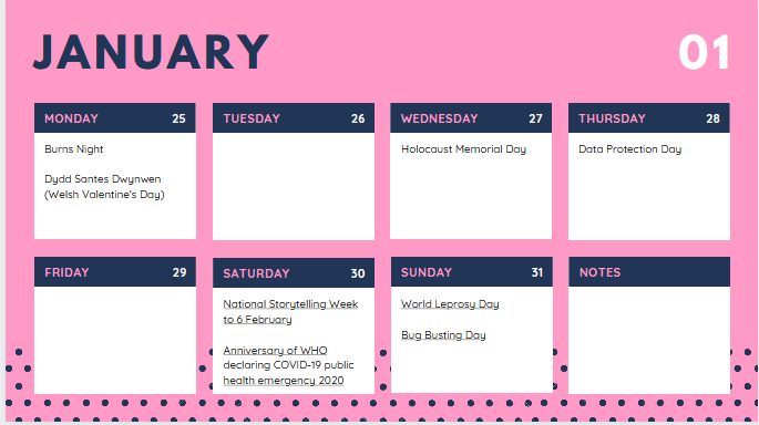 Uk Food &amp; Drink Awareness Days Calendar 2021-National Food Day Monthly Calendar 2021