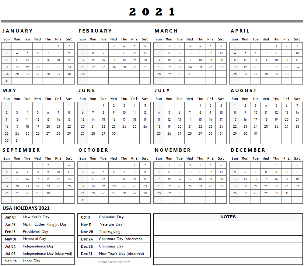 Us Federal Holidays 2021 List Template | Holidays Calendar-List Of National Food Holidays2021