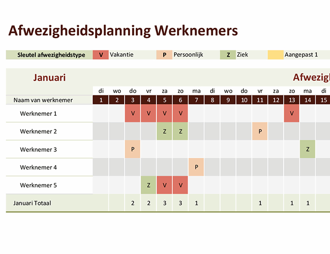 Vakantieplanning 2021 Excel : Download Free Printable 2021-2021 Excel Vacation Spreadsheet