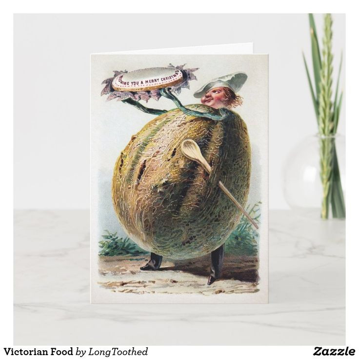 Victorian Food Holiday Card | Zazzle In 2021 | Holiday-Food Holidays For 2021