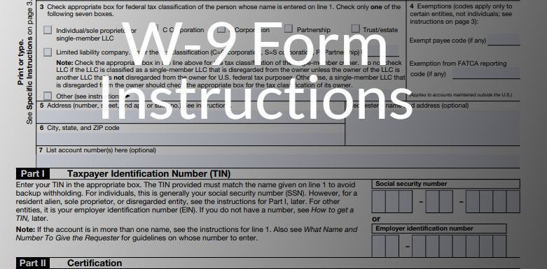 W-9 Form Instructions 2021-2021 Free Printable Irs Forms W-9