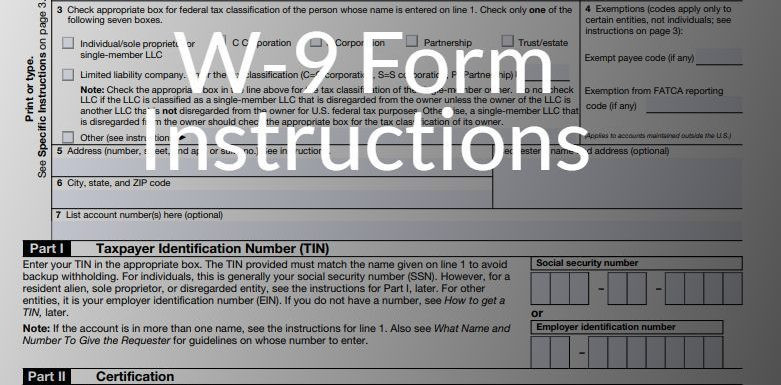 W-9 Form Instructions 2021-Blank W 9 2021 Printable