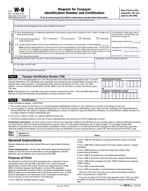 W9 Tax Forms 2021 Printable | Payroll Calendar-2021 I 9 Printable Form