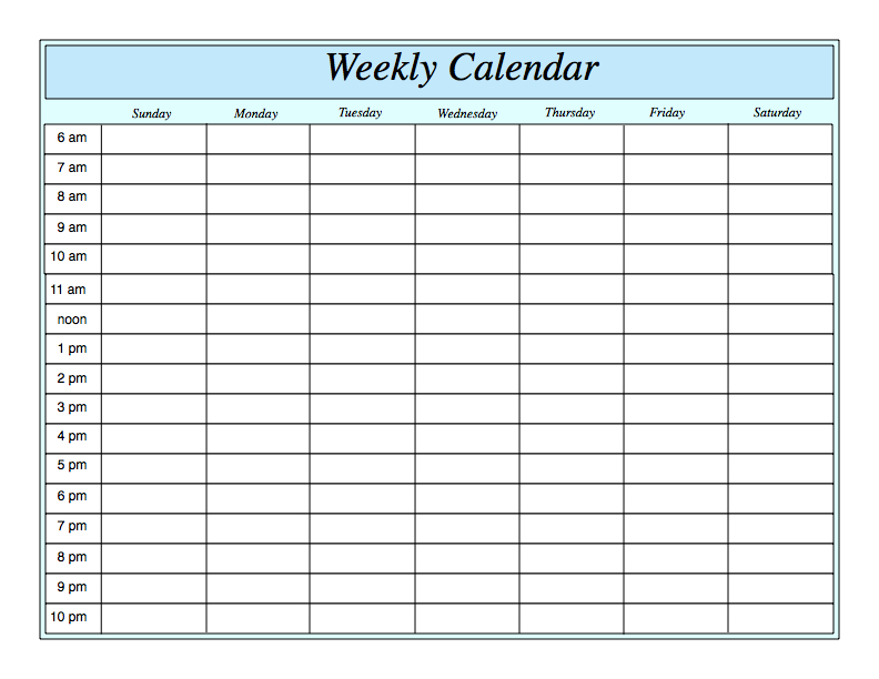 Weekly Calendar With Hours Printable | Weekly Planner-2021 Monthly Calendar With Time Slots