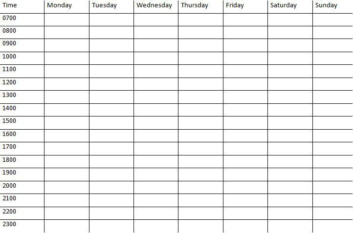 Weekly Calendar With Time Slots Template Weekly Calendar-2021 Monthly Calendar With Time Slots