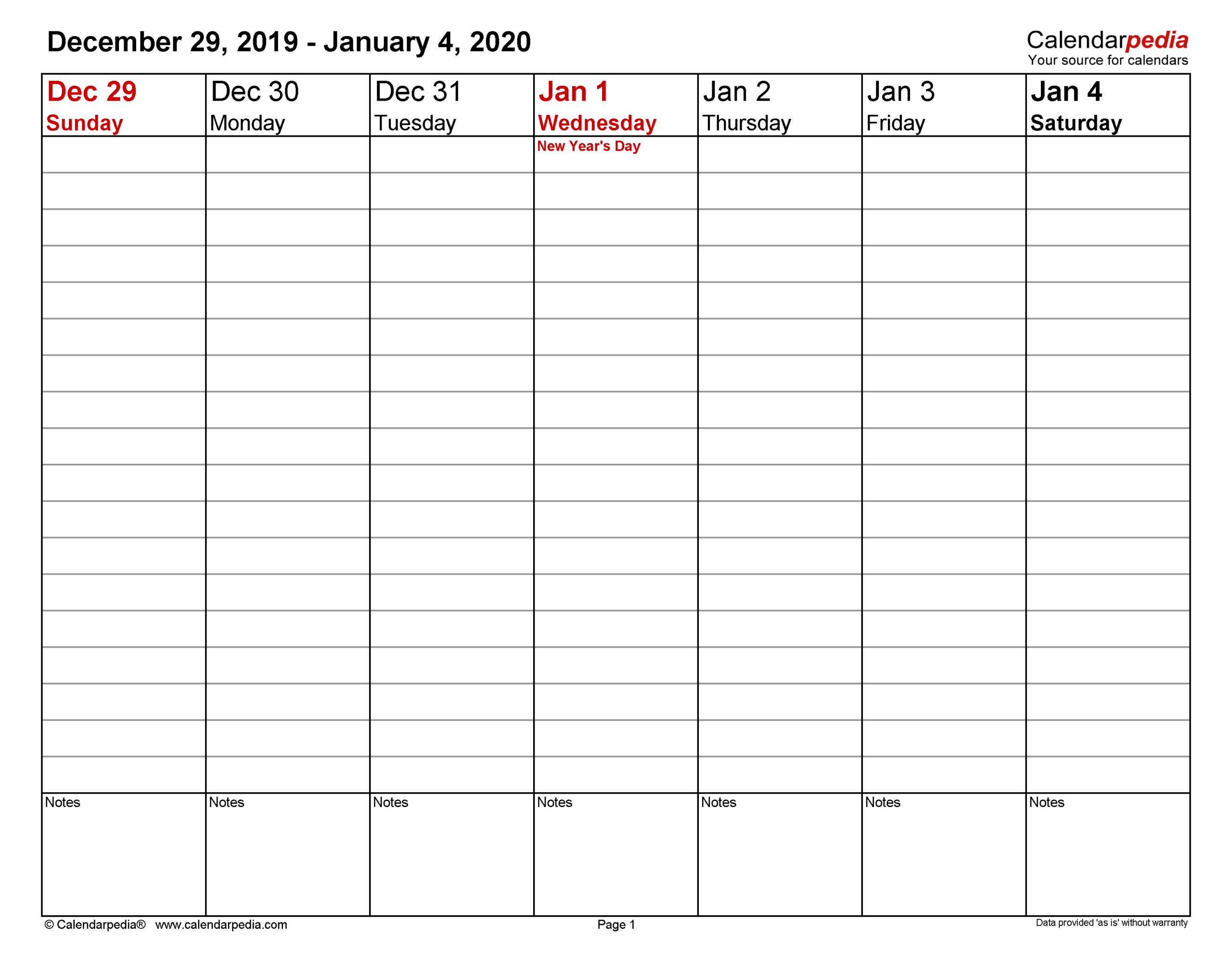 Weekly Calendars 2020 For Word - 12 Free Printable Templates-Hourly Printable Schedule Calendars 2021