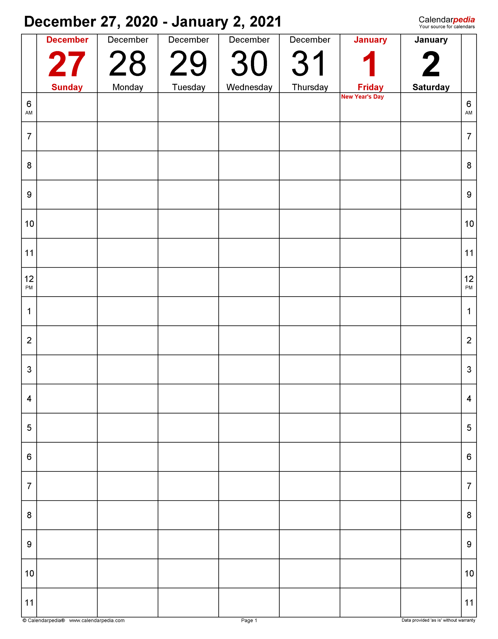 Weekly Calendars 2021 For Word - 12 Free Printable Templates-Excel Hourly Template 2021