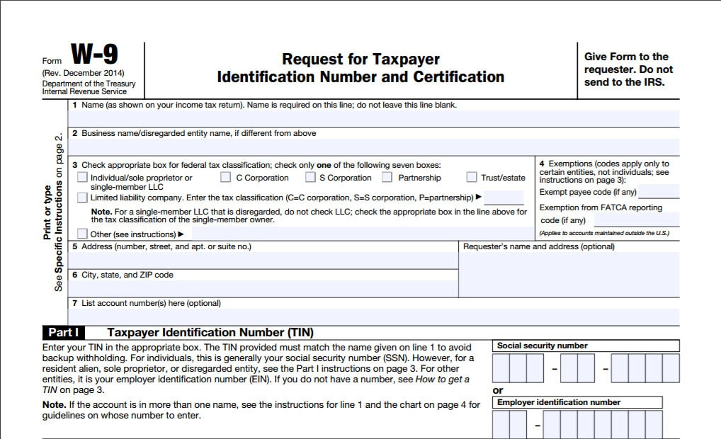 What Is Irs Form W-9? - Turbotax Tax Tips &amp; Videos-Blank W 9 To Print 2021