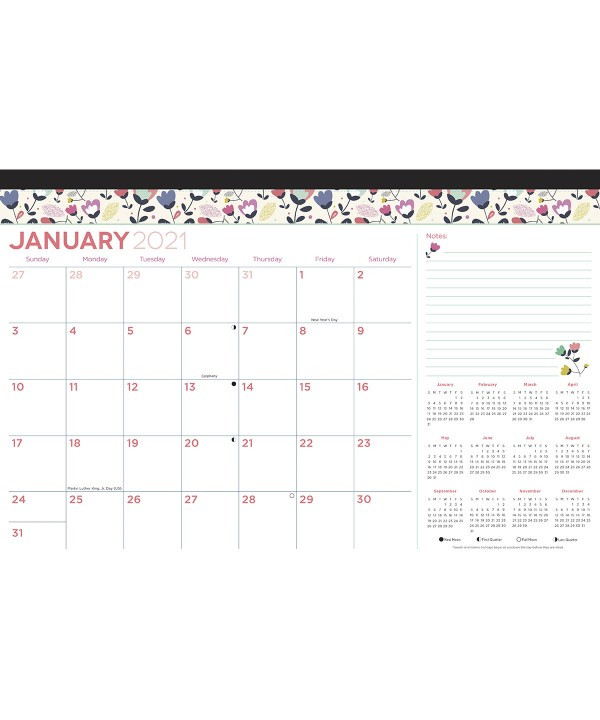 Wholesale | 2021 Monthly Desk Calendar 17&quot; X 11&quot; | Paper-Printable 2021 Monthly Calendar 81/2 X 11 Inches