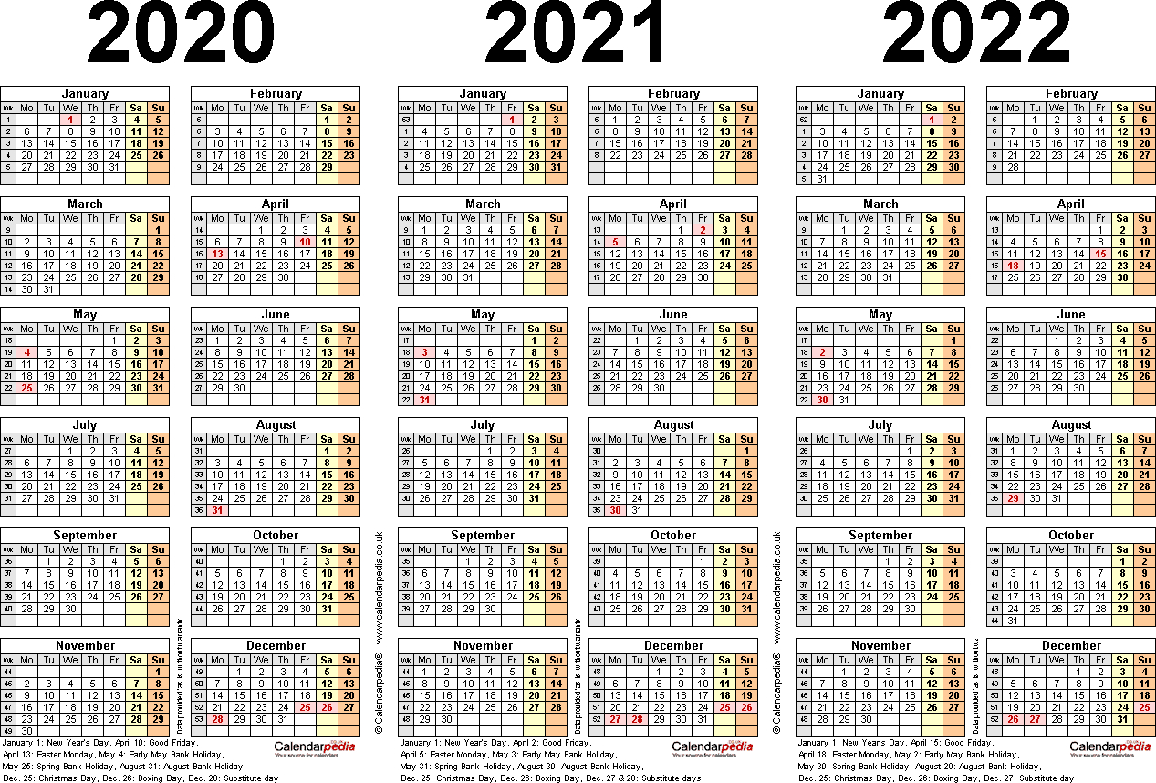 2 Year 2021 2022 Calendar Printable | Free Letter Templates-2021 And 2022 Calendar Printable