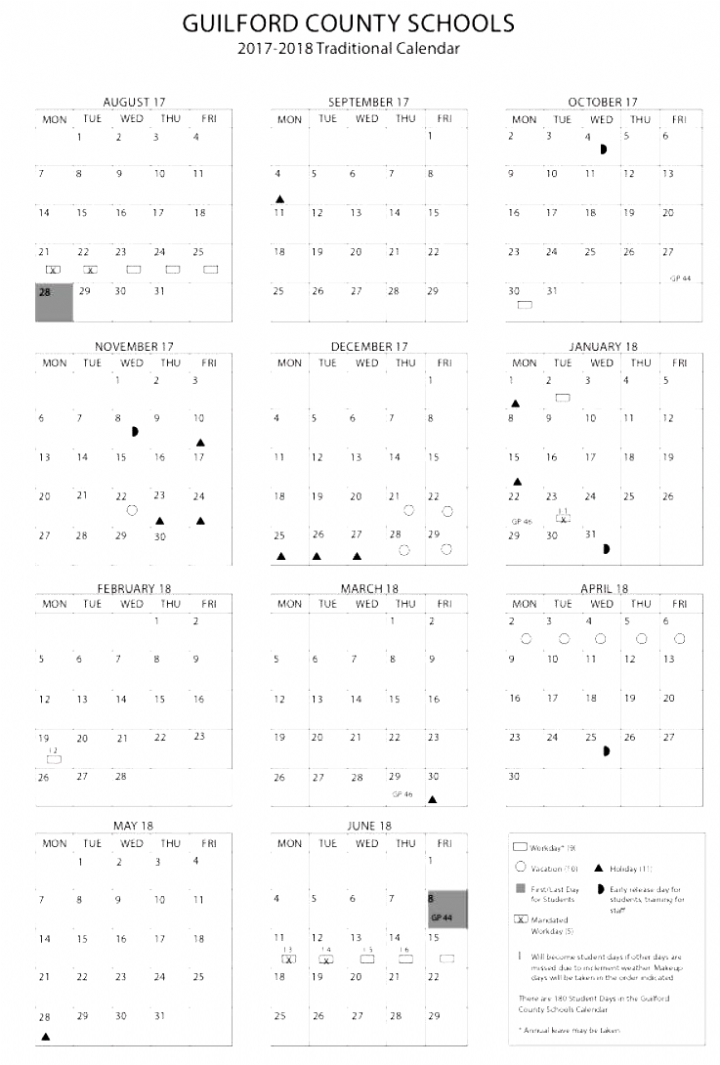 2019 2021 Guilford County Schools Calendar | 2022 Calendar-Gordon County School Calendar 2022
