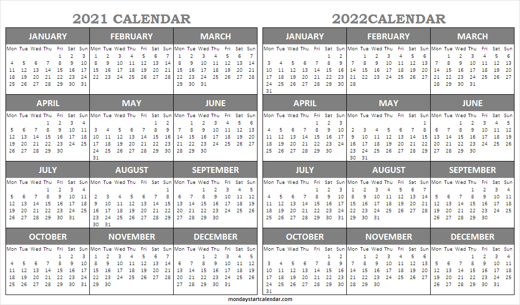 2021-2022 Academic Calendar - Blank Calendar Template 2021-2021 And 2022 Calendar Printable