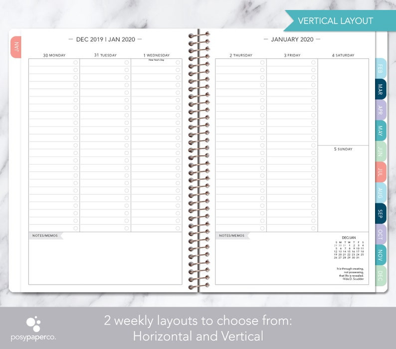 2021 2022 Planner Calendar Choose Start Month Add Monthly | Etsy-2021 And 2022 Calendar Planner Printable