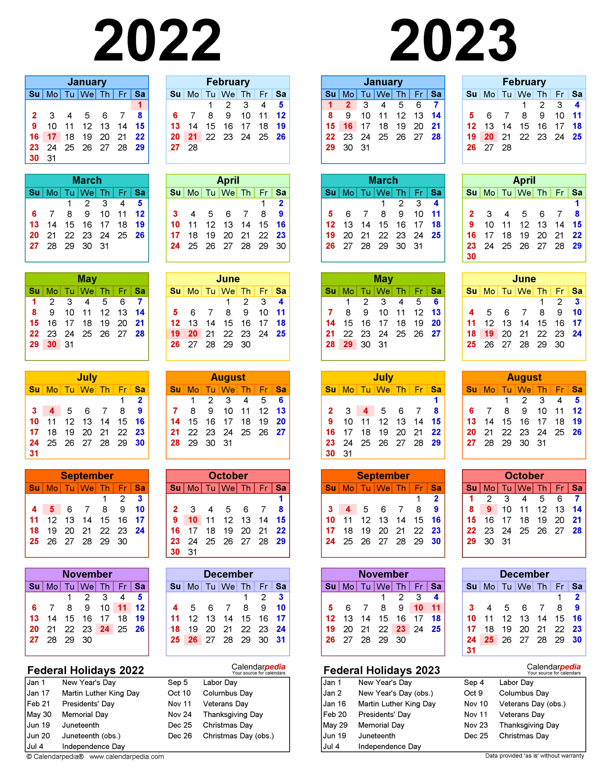 2022-2023 Two Year Calendar - Free Printable Excel Templates-Download Calendar 2022 Pdf Windows 10