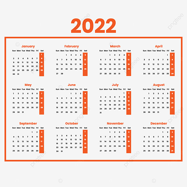 2022 New Year Calender Design Template With Single Page, Calendar, 2022-Calendar 2022 Vector Free Download