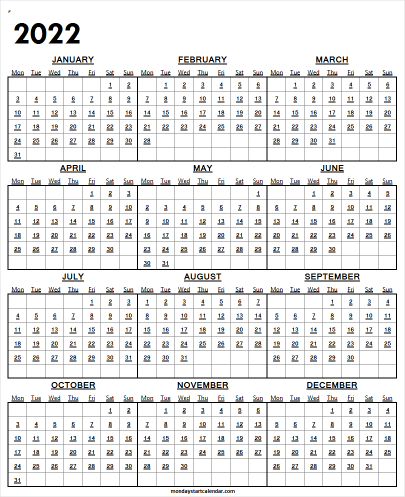 30+ Calendar 2022 Free Printable Background - My Gallery Pics-Next Year Holiday Calendar 2022
