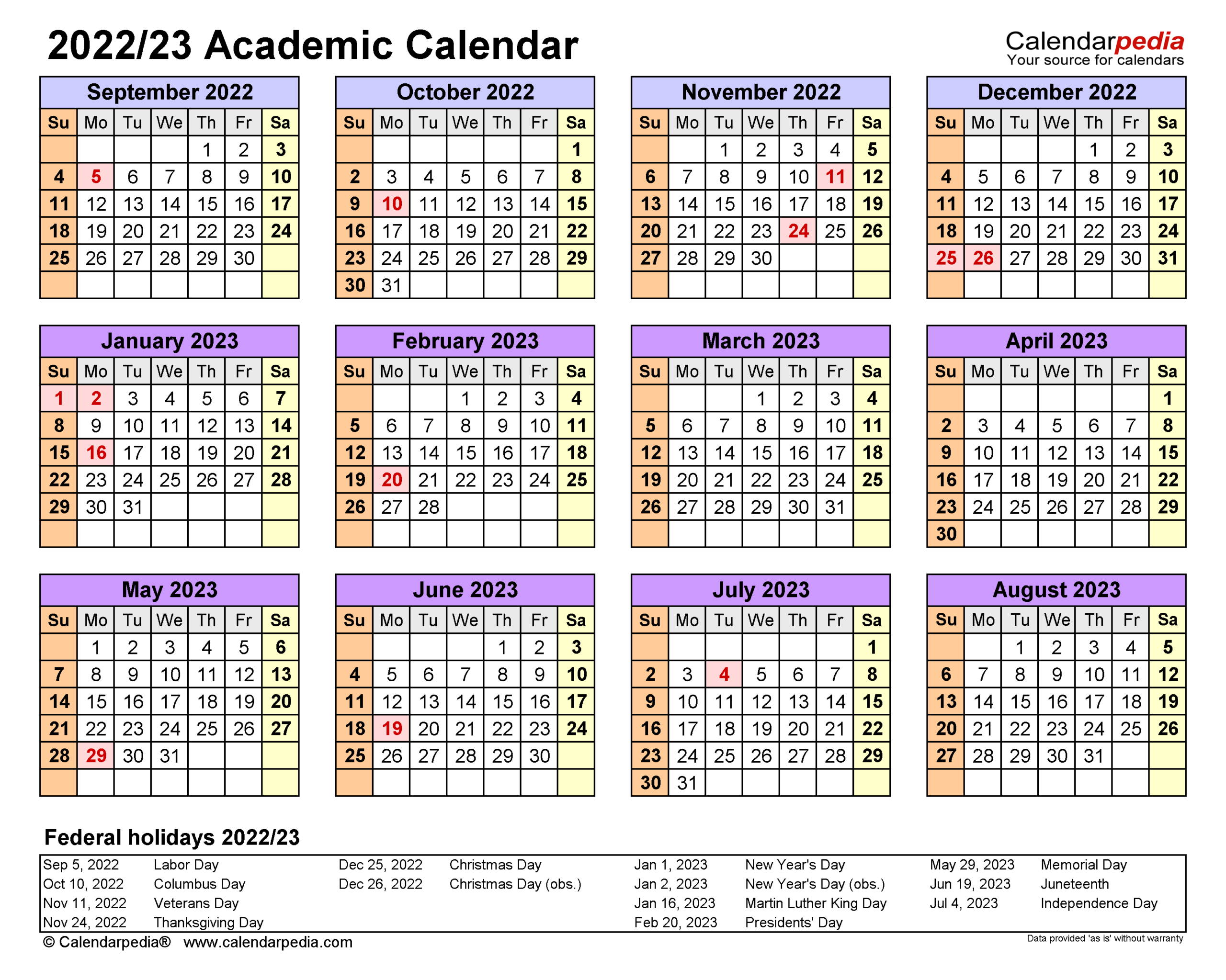 Academic Calendars 2022/2023 - Free Printable Excel Templates-2022 Calendar Australia With School Holidays