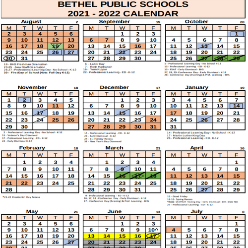 Bethel College Calendar 2022-2023 - January Calendar 2022-School Calendar 2022 Free State