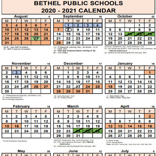 Bethel Public Schools Calendar 2021 2022 | Lunar Calendar-York Region School Calendar 2022