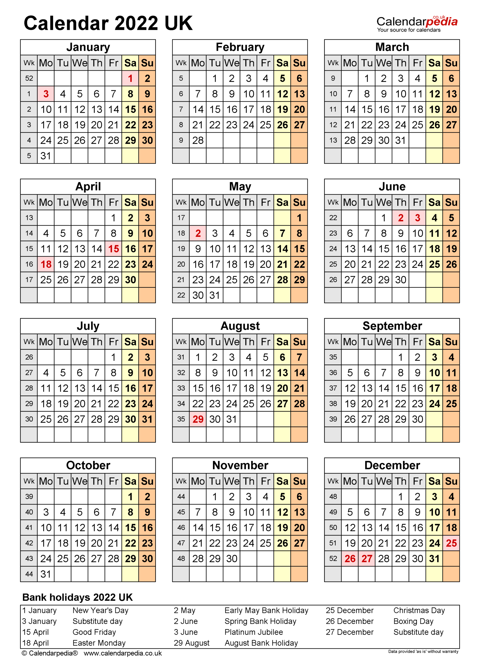 Calendar 2022 (Uk) - Free Printable Microsoft Excel Templates-Uk School Holiday Calendar 2022