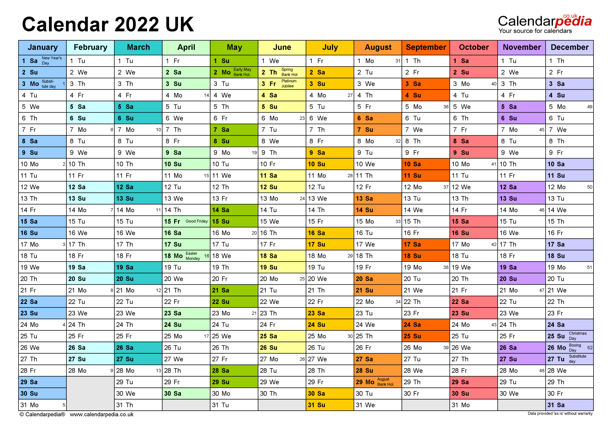 Calendar 2022 (Uk) - Free Printable Microsoft Word Templates-Calendar 2022 August Bank Holiday